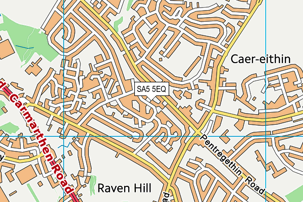 SA5 5EQ map - OS VectorMap District (Ordnance Survey)