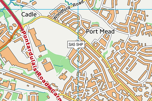 SA5 5HP map - OS VectorMap District (Ordnance Survey)