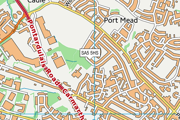 SA5 5HS map - OS VectorMap District (Ordnance Survey)