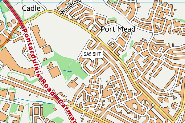 SA5 5HT map - OS VectorMap District (Ordnance Survey)