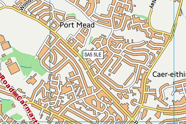 SA5 5LE map - OS VectorMap District (Ordnance Survey)