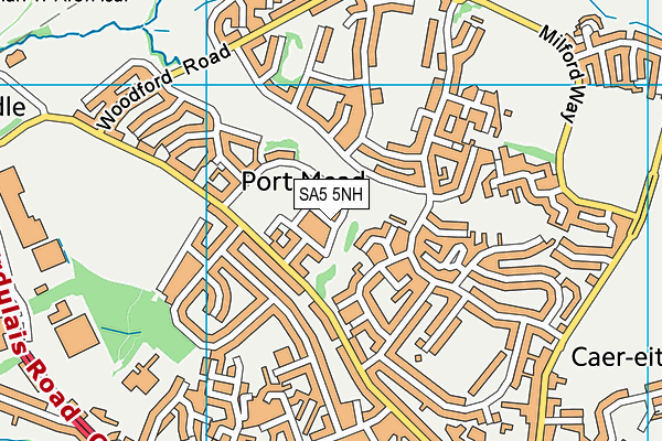 SA5 5NH map - OS VectorMap District (Ordnance Survey)