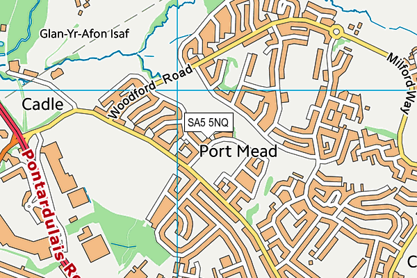 SA5 5NQ map - OS VectorMap District (Ordnance Survey)