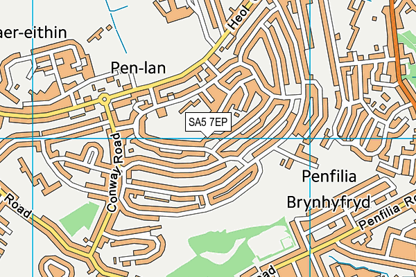 SA5 7EP map - OS VectorMap District (Ordnance Survey)