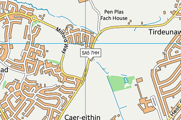 SA5 7HH map - OS VectorMap District (Ordnance Survey)