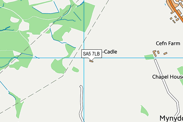 SA5 7LB map - OS VectorMap District (Ordnance Survey)