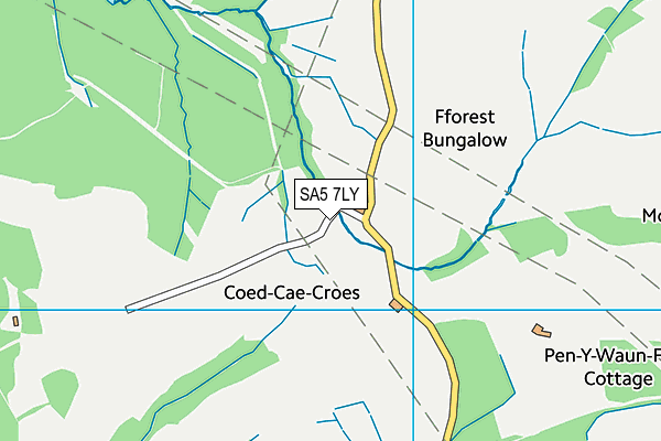 SA5 7LY map - OS VectorMap District (Ordnance Survey)