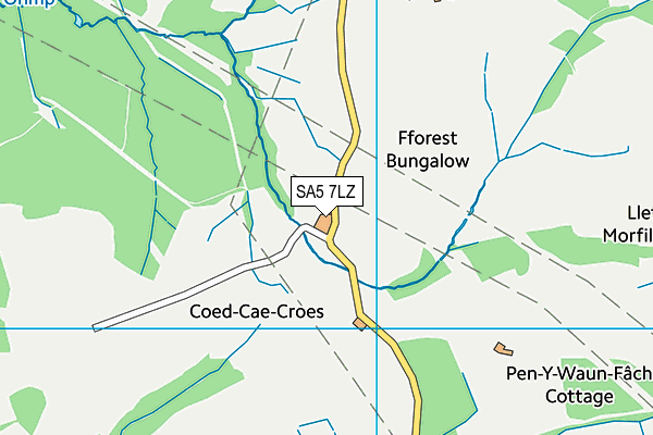 SA5 7LZ map - OS VectorMap District (Ordnance Survey)