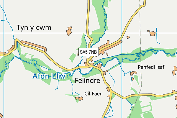 SA5 7NB map - OS VectorMap District (Ordnance Survey)