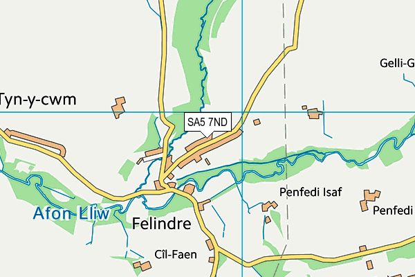 SA5 7ND map - OS VectorMap District (Ordnance Survey)