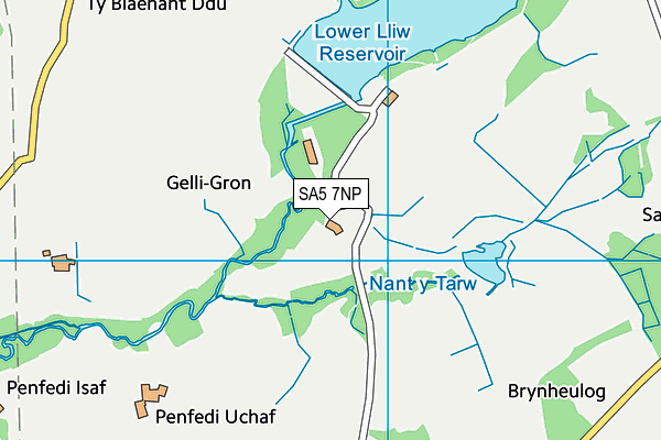SA5 7NP map - OS VectorMap District (Ordnance Survey)