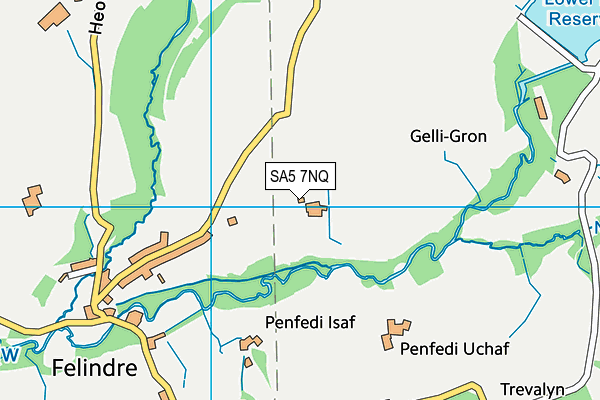 SA5 7NQ map - OS VectorMap District (Ordnance Survey)