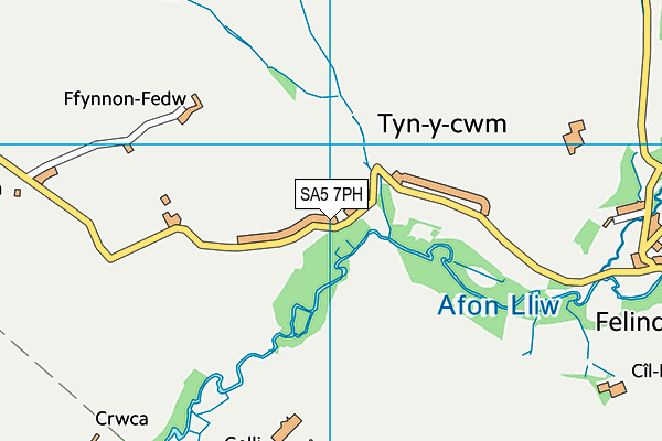 SA5 7PH map - OS VectorMap District (Ordnance Survey)