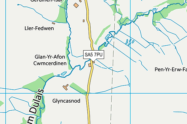 SA5 7PU map - OS VectorMap District (Ordnance Survey)