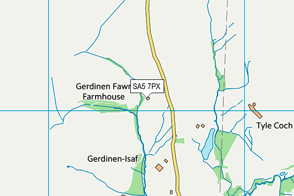 SA5 7PX map - OS VectorMap District (Ordnance Survey)