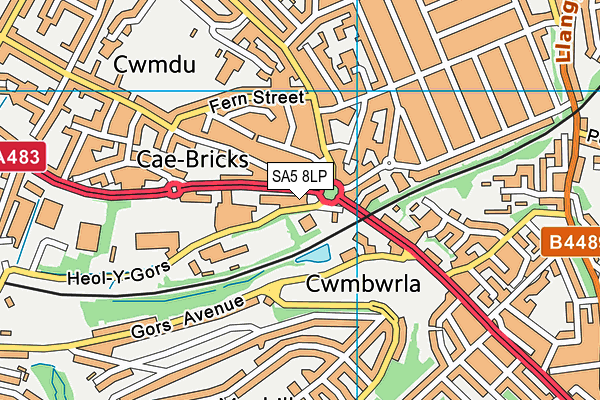 SA5 8LP map - OS VectorMap District (Ordnance Survey)