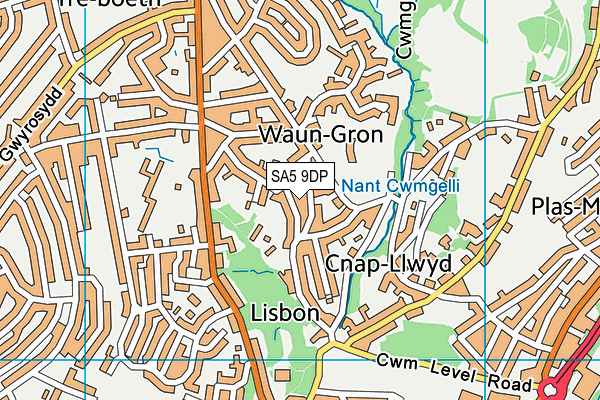 SA5 9DP map - OS VectorMap District (Ordnance Survey)