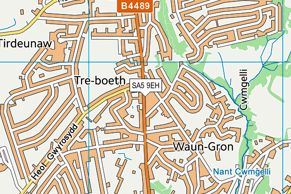 SA5 9EH map - OS VectorMap District (Ordnance Survey)