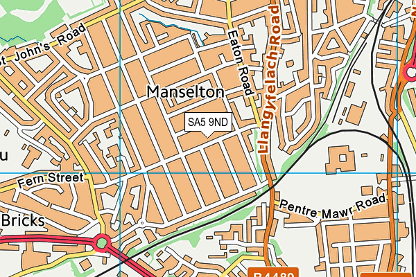 SA5 9ND map - OS VectorMap District (Ordnance Survey)