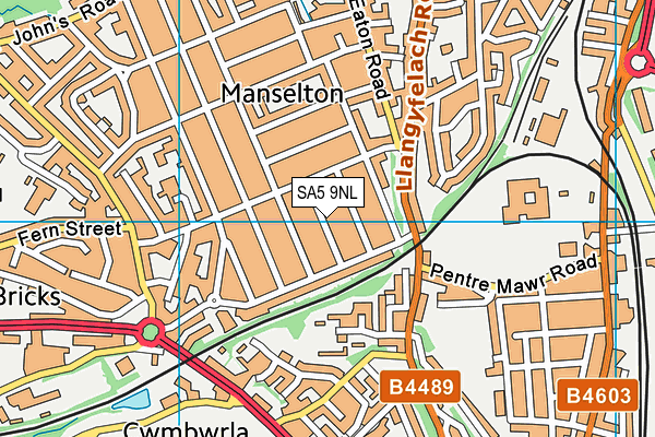 SA5 9NL map - OS VectorMap District (Ordnance Survey)