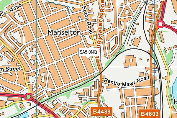 SA5 9NQ map - OS VectorMap District (Ordnance Survey)