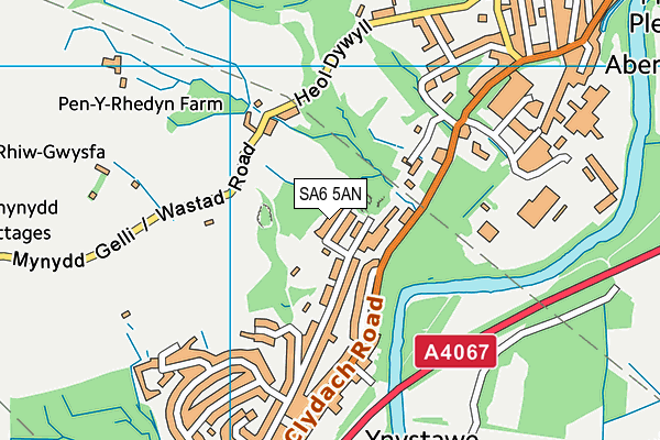 SA6 5AN map - OS VectorMap District (Ordnance Survey)