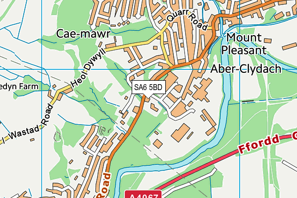 SA6 5BD map - OS VectorMap District (Ordnance Survey)