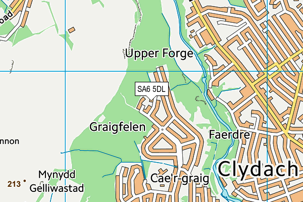 SA6 5DL map - OS VectorMap District (Ordnance Survey)