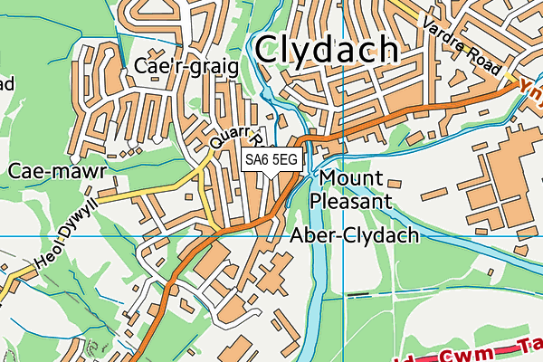 SA6 5EG map - OS VectorMap District (Ordnance Survey)