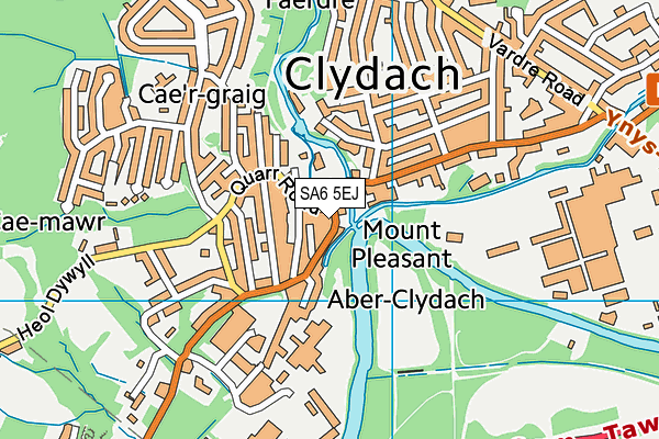 SA6 5EJ map - OS VectorMap District (Ordnance Survey)