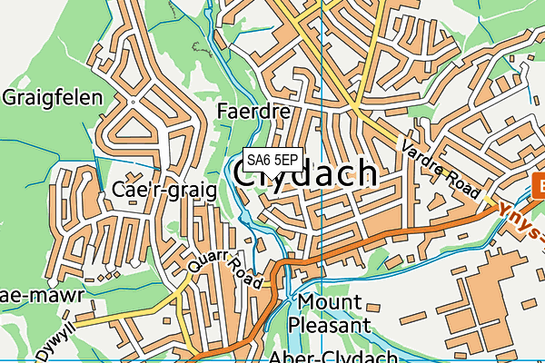 SA6 5EP map - OS VectorMap District (Ordnance Survey)