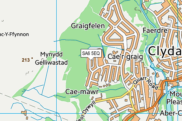 SA6 5EQ map - OS VectorMap District (Ordnance Survey)