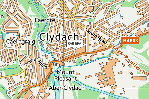 SA6 5FA map - OS VectorMap District (Ordnance Survey)