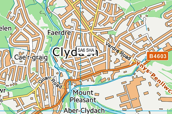 SA6 5HA map - OS VectorMap District (Ordnance Survey)