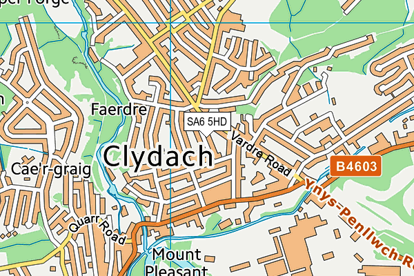 SA6 5HD map - OS VectorMap District (Ordnance Survey)