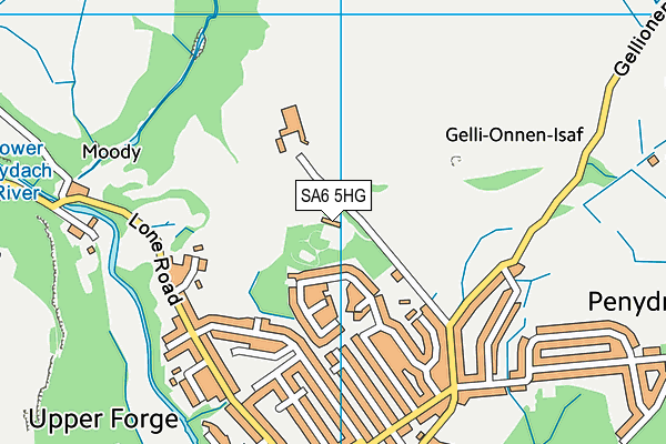 SA6 5HG map - OS VectorMap District (Ordnance Survey)