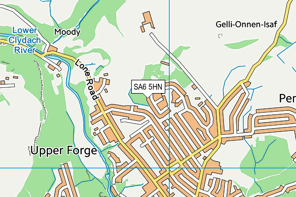 SA6 5HN map - OS VectorMap District (Ordnance Survey)