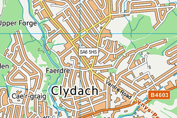 SA6 5HS map - OS VectorMap District (Ordnance Survey)