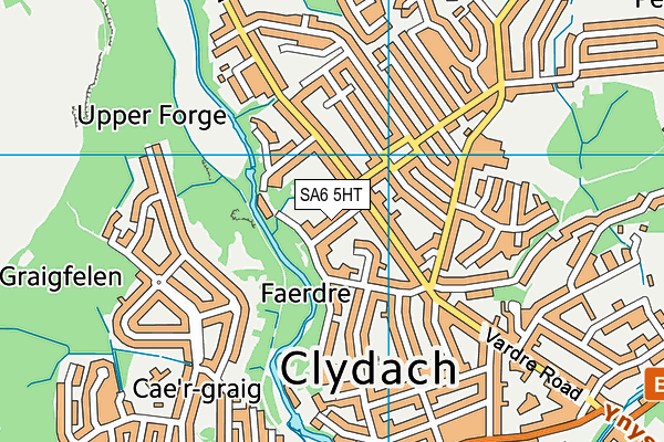 SA6 5HT map - OS VectorMap District (Ordnance Survey)