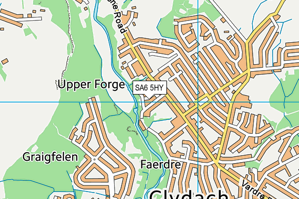 SA6 5HY map - OS VectorMap District (Ordnance Survey)