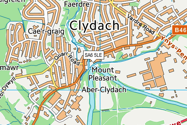 SA6 5LE map - OS VectorMap District (Ordnance Survey)