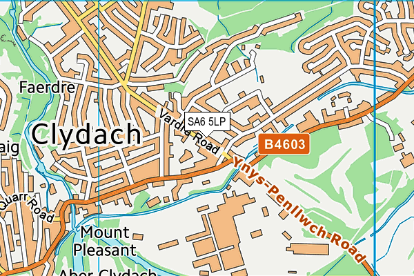 SA6 5LP map - OS VectorMap District (Ordnance Survey)