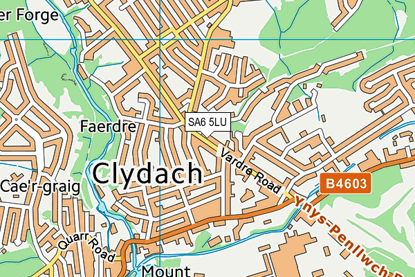 Map of THE FARMER'S ARMS CLYDACH LIMITED at district scale
