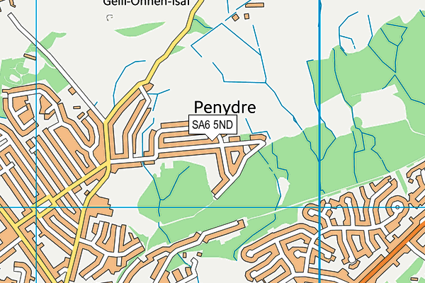 SA6 5ND map - OS VectorMap District (Ordnance Survey)