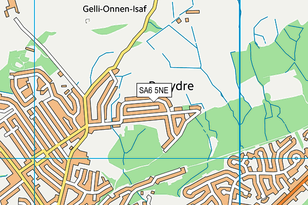 SA6 5NE map - OS VectorMap District (Ordnance Survey)