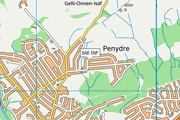 SA6 5NF map - OS VectorMap District (Ordnance Survey)