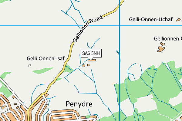 SA6 5NH map - OS VectorMap District (Ordnance Survey)