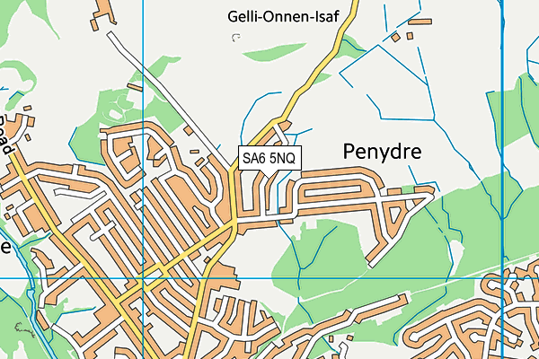 SA6 5NQ map - OS VectorMap District (Ordnance Survey)