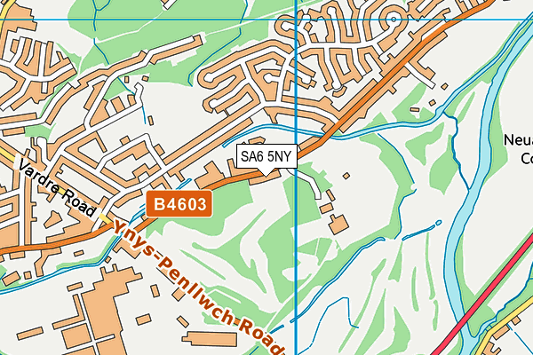 SA6 5NY map - OS VectorMap District (Ordnance Survey)