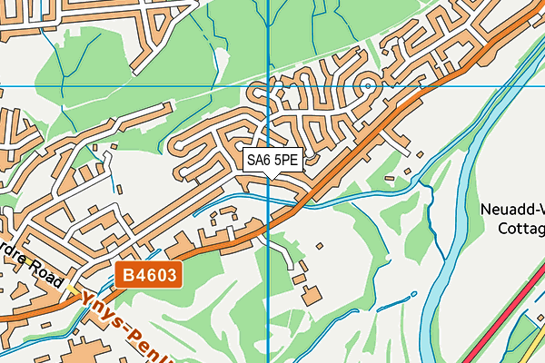 SA6 5PE map - OS VectorMap District (Ordnance Survey)
